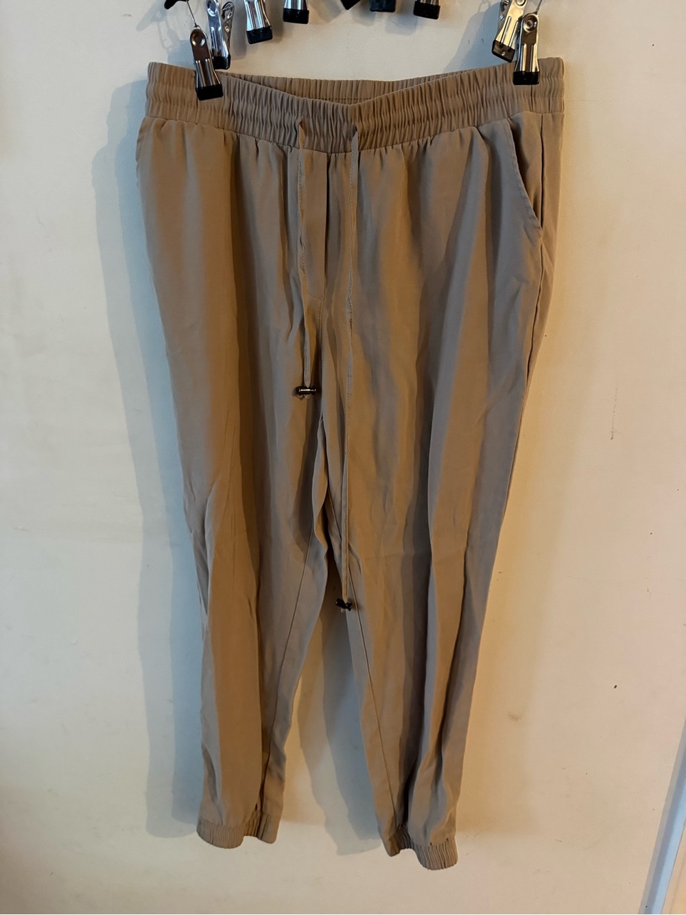 Joules Women's Taupe Drawstring Trousers